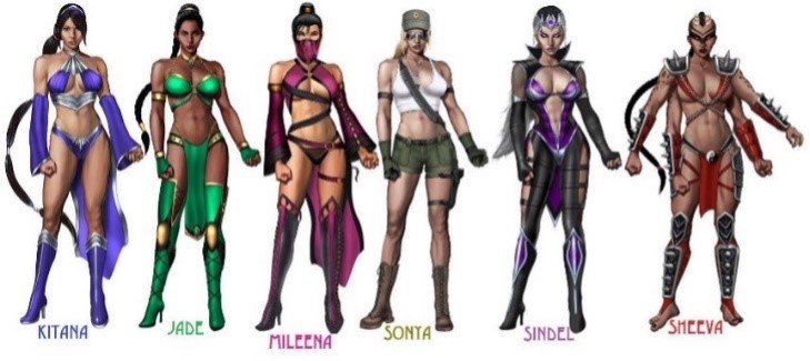 Mortal Kombat ladies